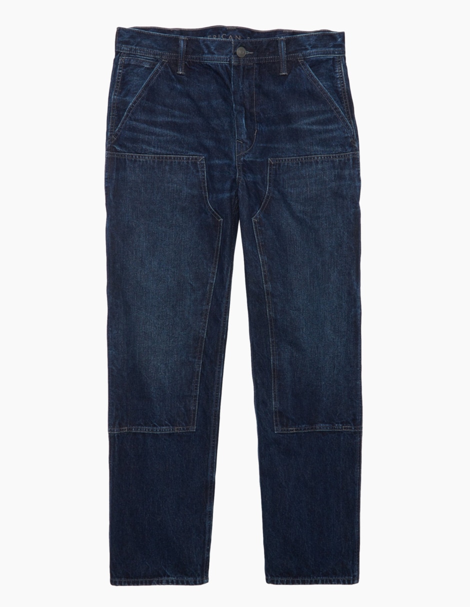 Jeans straight deslavado para hombre