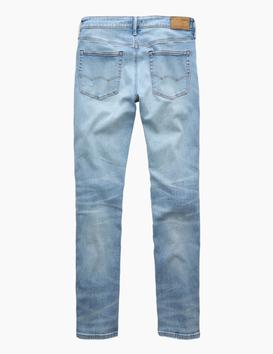 Jeans skinny Athletic lavado claro para hombre 4