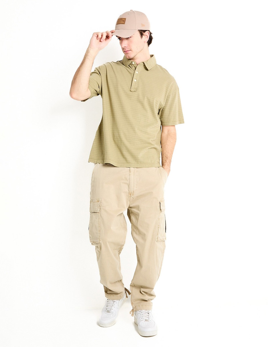 Pantalón cargo recto de algodón para hombre 3