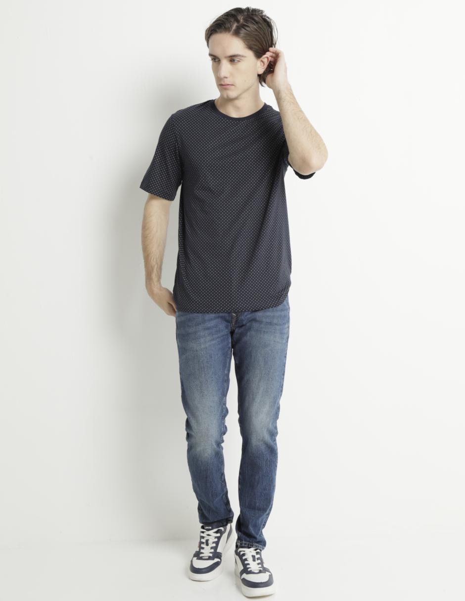 Jeans skinny lavado obscuro para hombre 3
