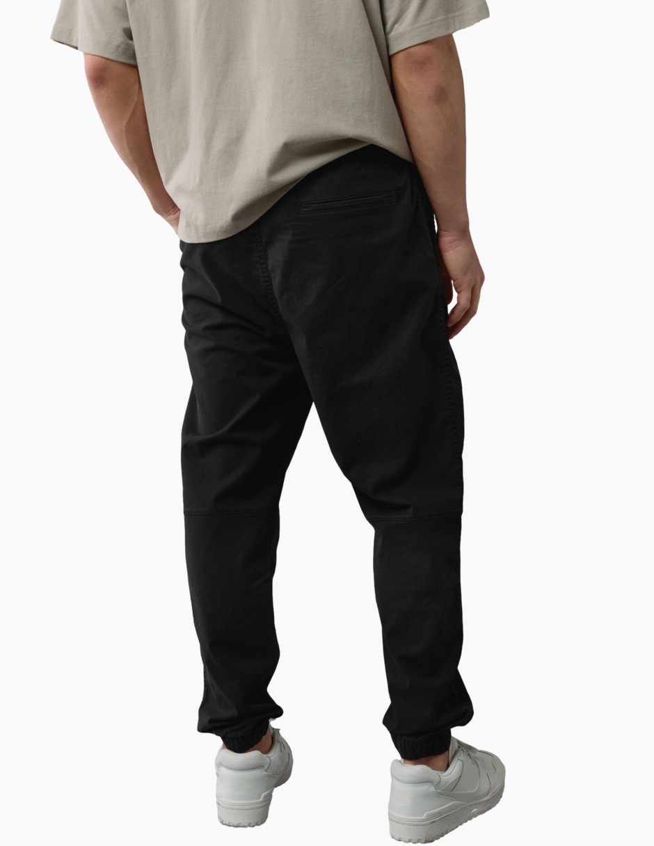 Pantalón jogger regular de algodón para hombre 2