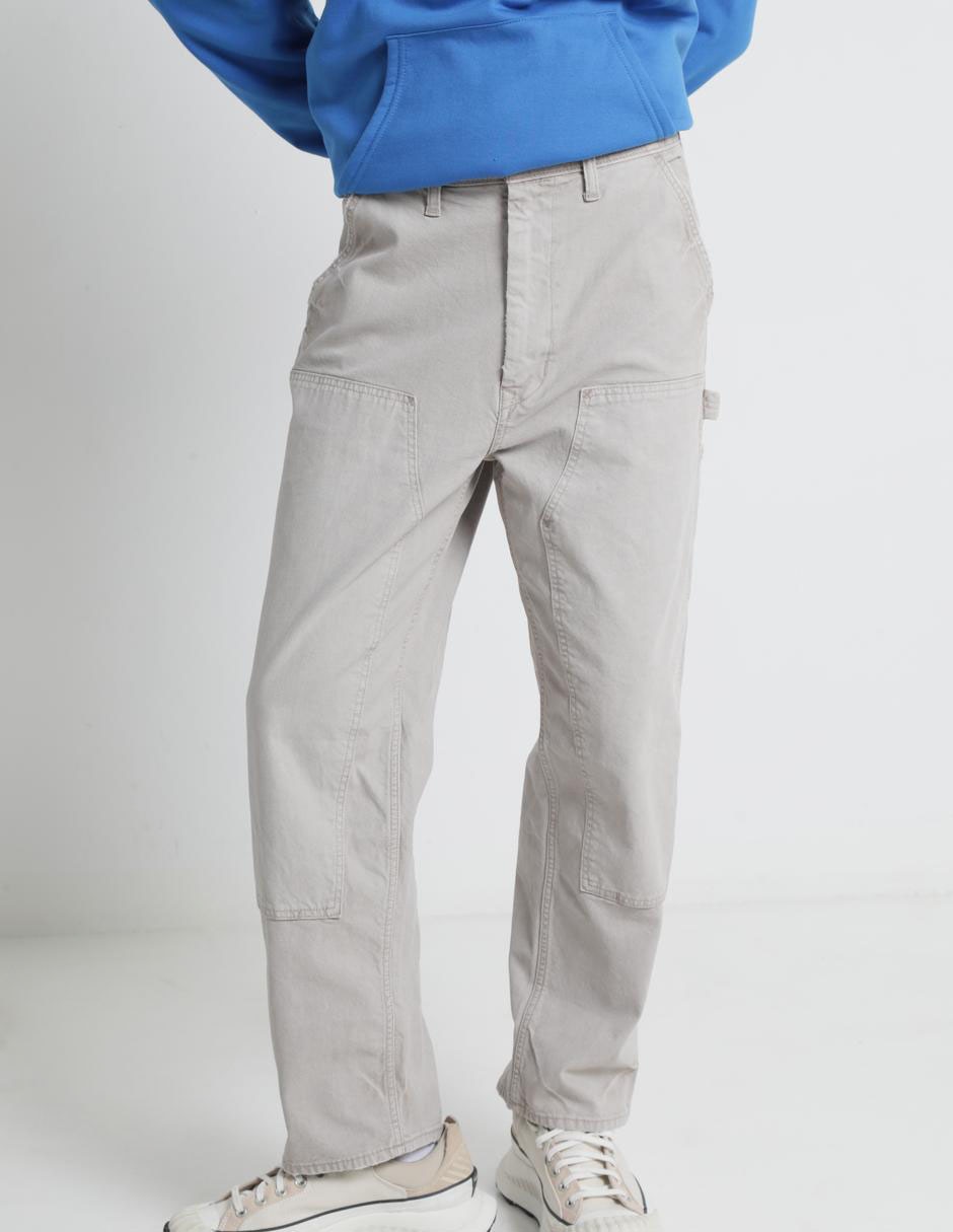 Pantalón cargo recto de algodón para hombre