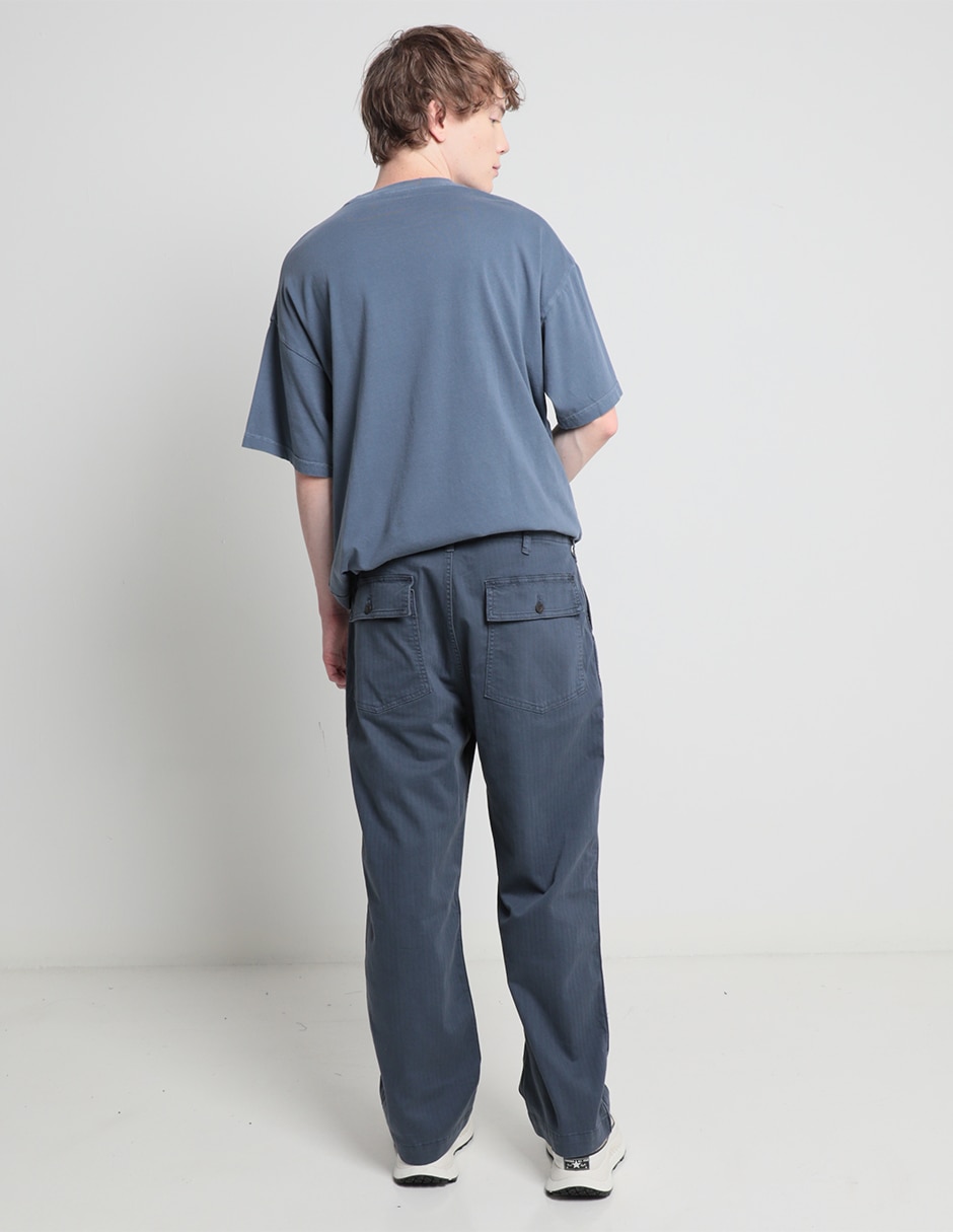 Pantalón recto de algodón para hombre 2