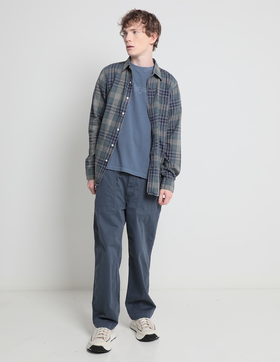 Pantalón recto de algodón para hombre 3