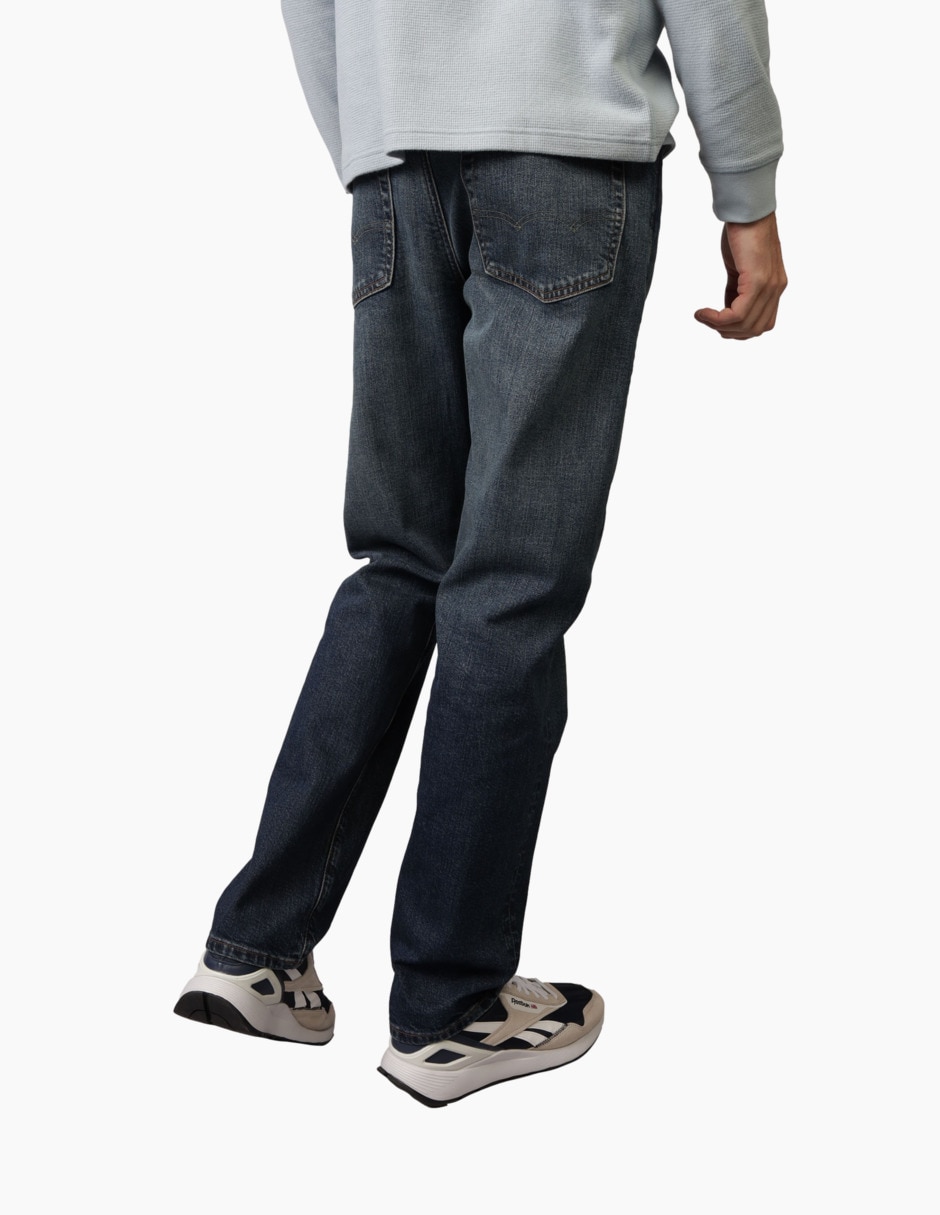 Jeans straight Mens Original ST lavado obscuro para hombre 4