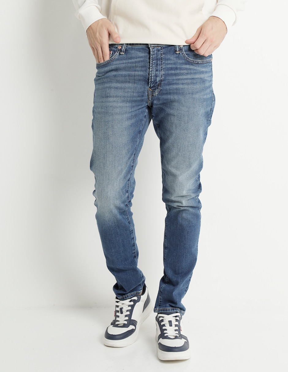 Jeans slim lavado stone wash para hombre
