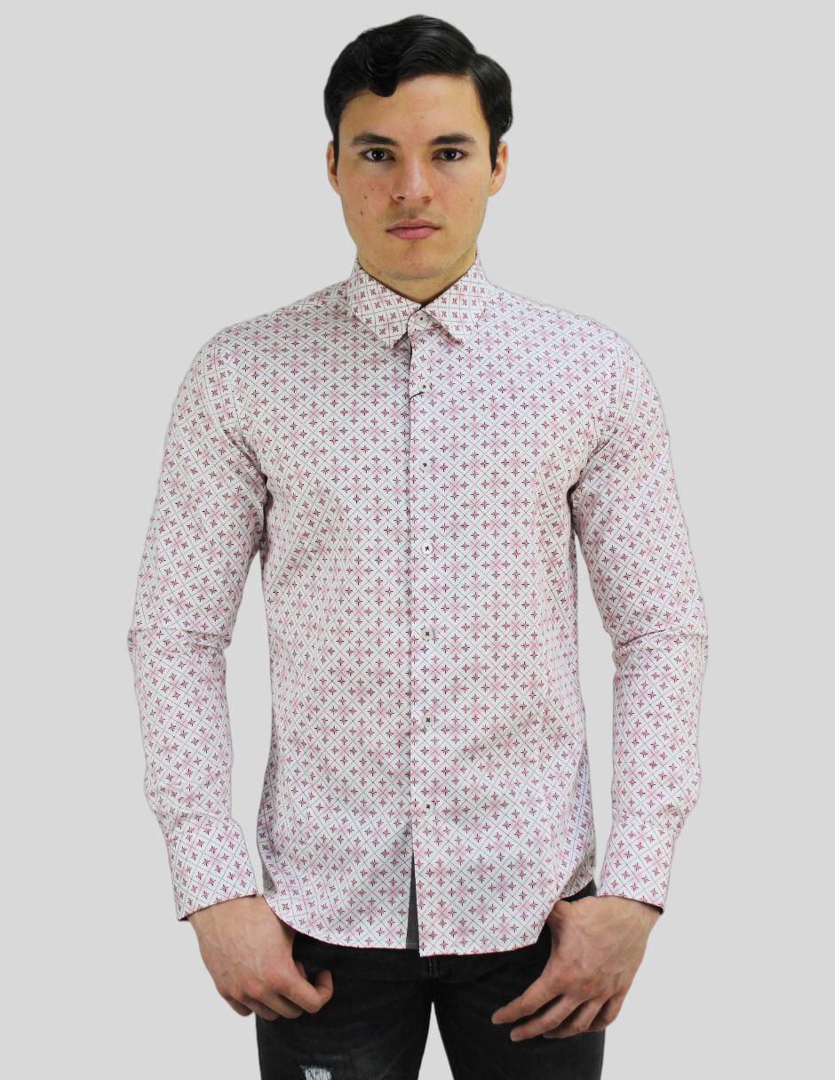 Camisa de vestir de algodón manga larga para hombre Camisa de vestir de algodón manga larga para hombre