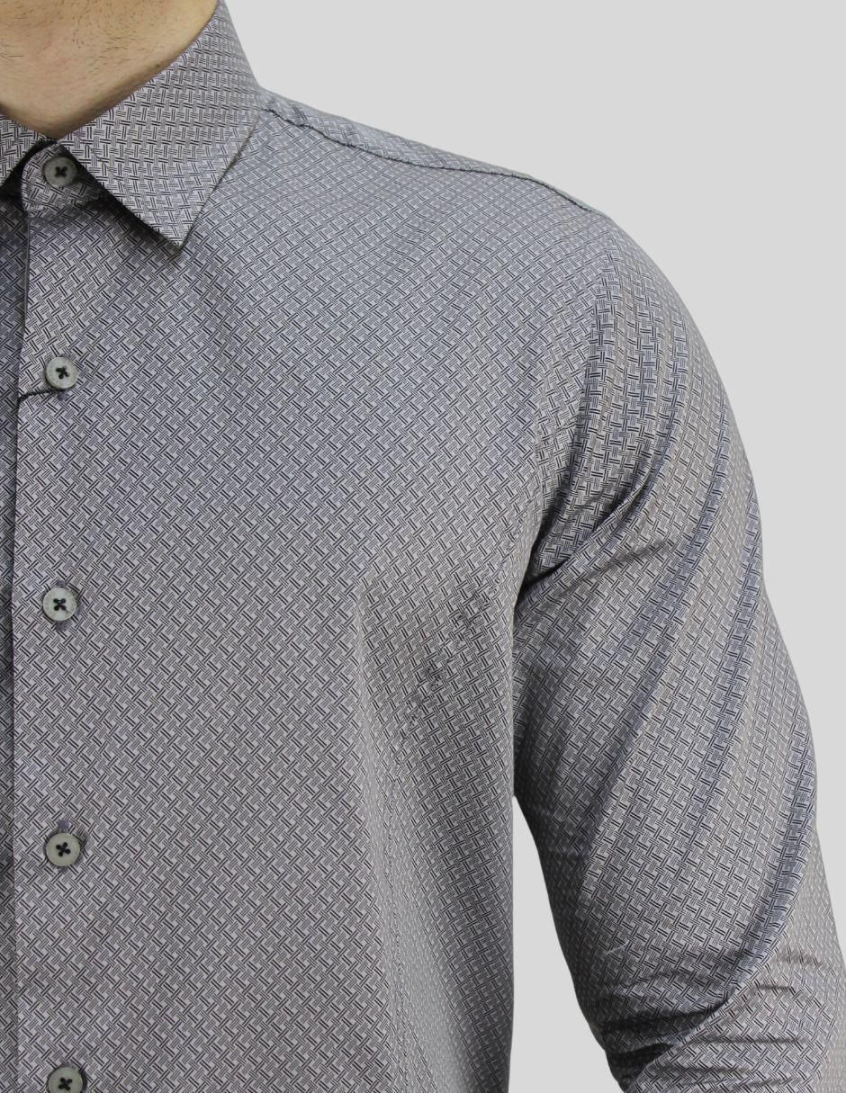 Camisa de vestir de algodón manga larga para hombre 3
