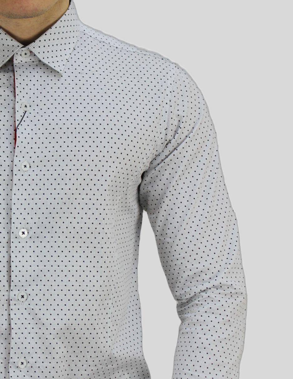 Camisa de vestir de algodón manga larga para hombre 3