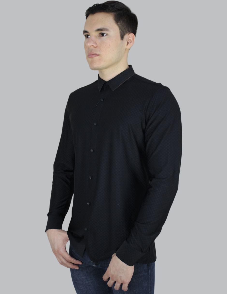 "camisa/sobrecamisa" formal barabas "de" (si aplica) poliéster "manga" larga "para hombre"