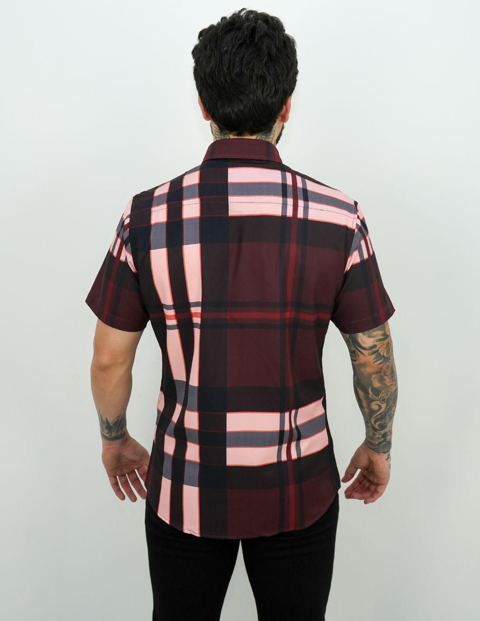 Camisa casual manga corta para hombre 4
