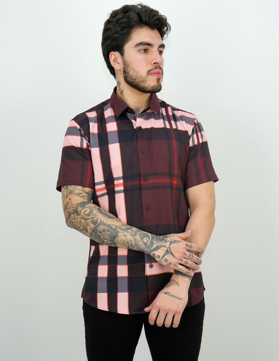 Camisa casual manga corta para hombre 5