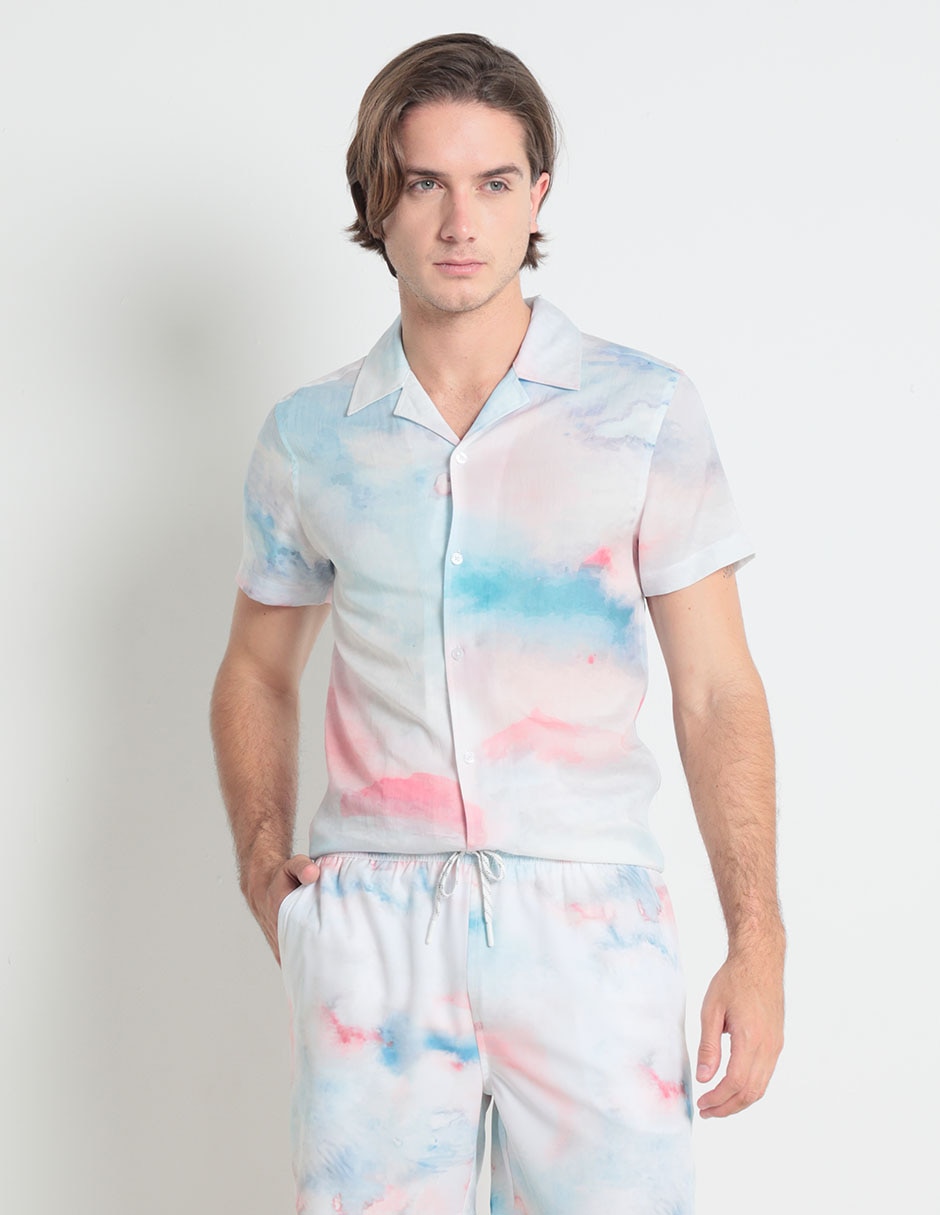 Camisa casual de algodón manga corta para hombre 1