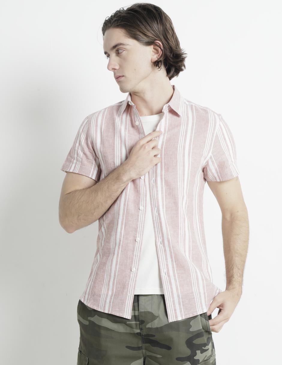 Camisa casual de algodón manga corta para hombre 1
