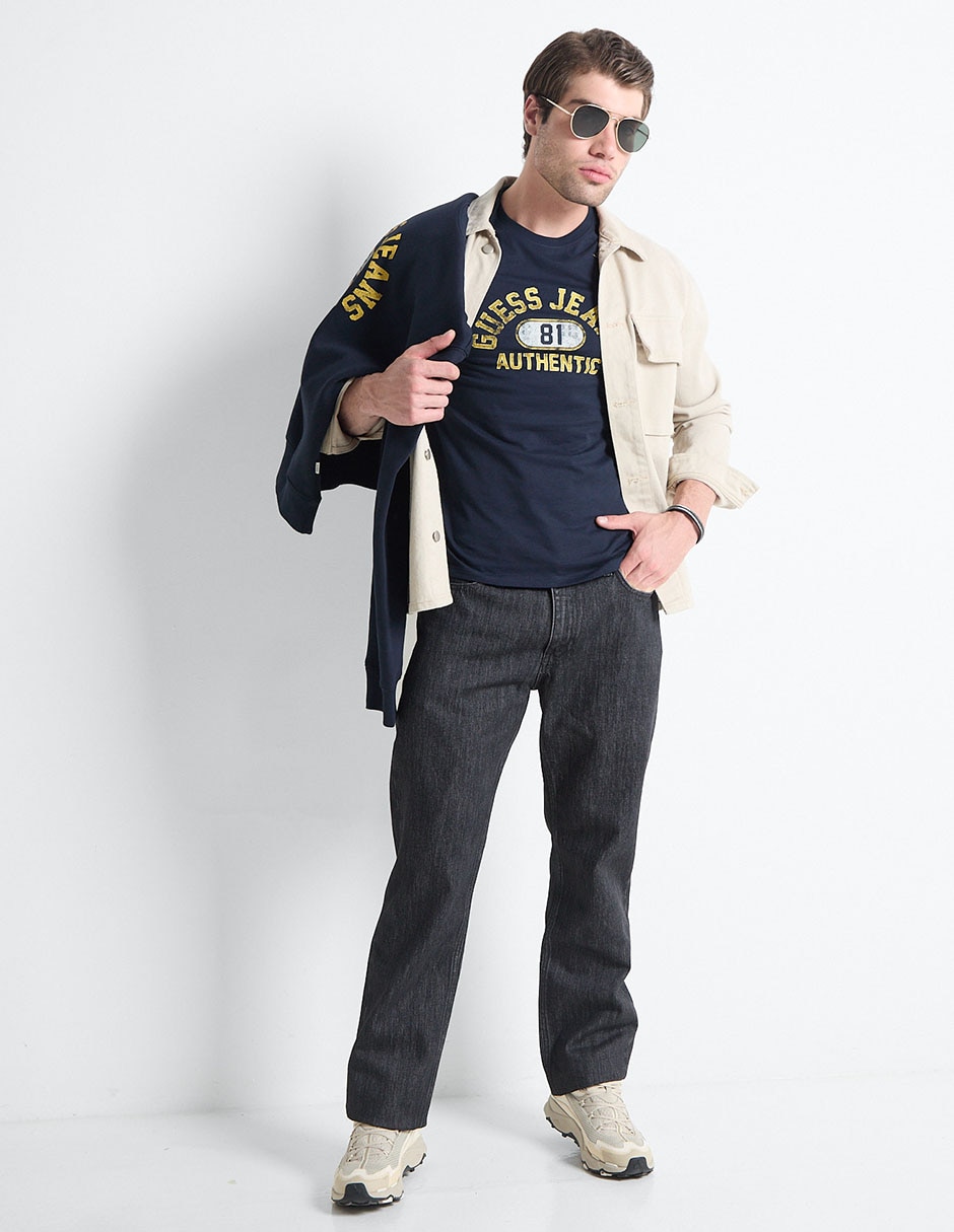 Jeans slim lavado obscuro para hombre 3