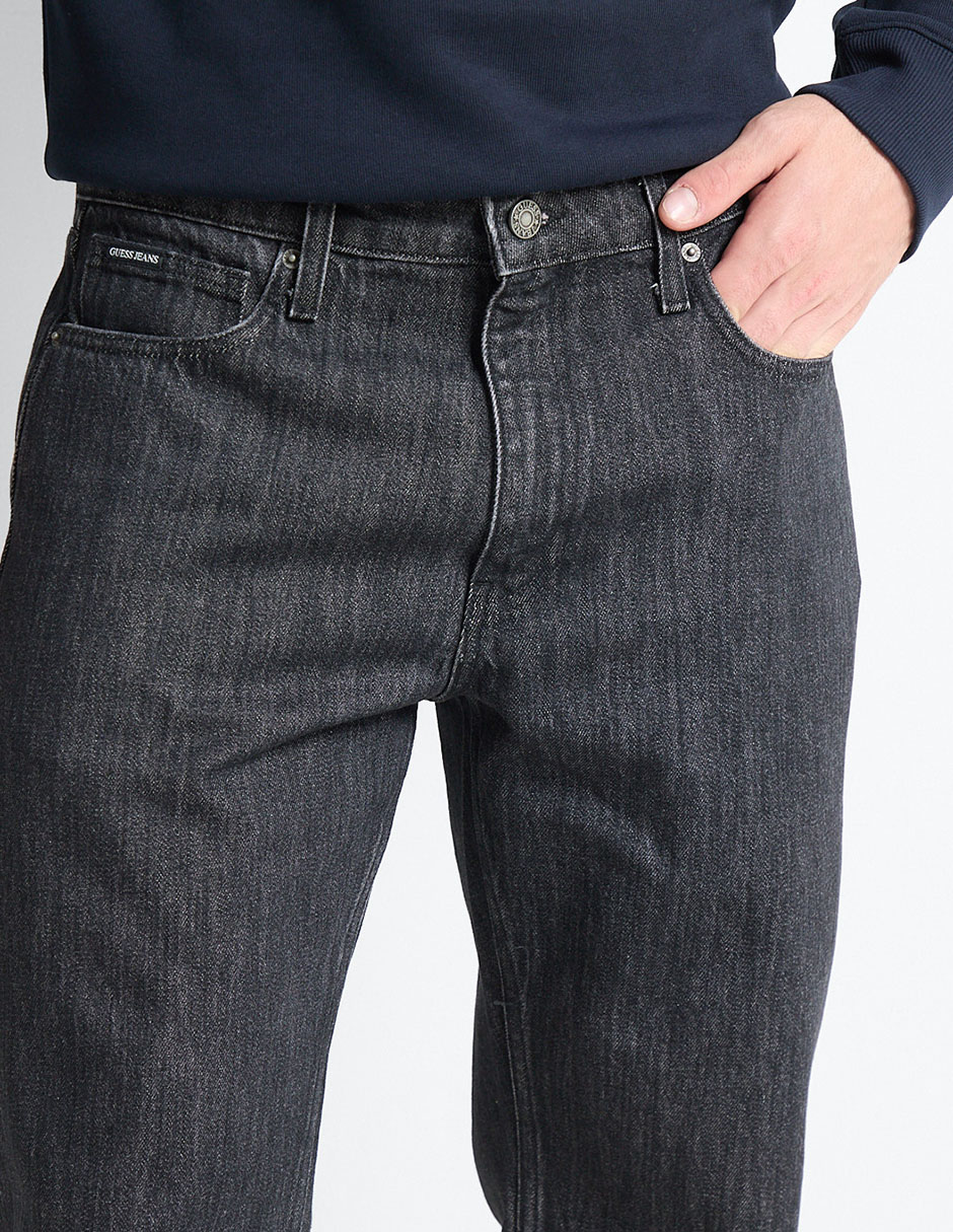 Jeans slim lavado obscuro para hombre 4