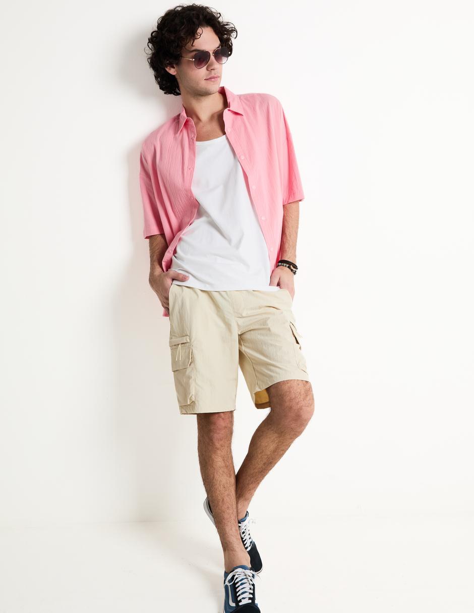 Camisa casual de algodón manga corta para hombre 3