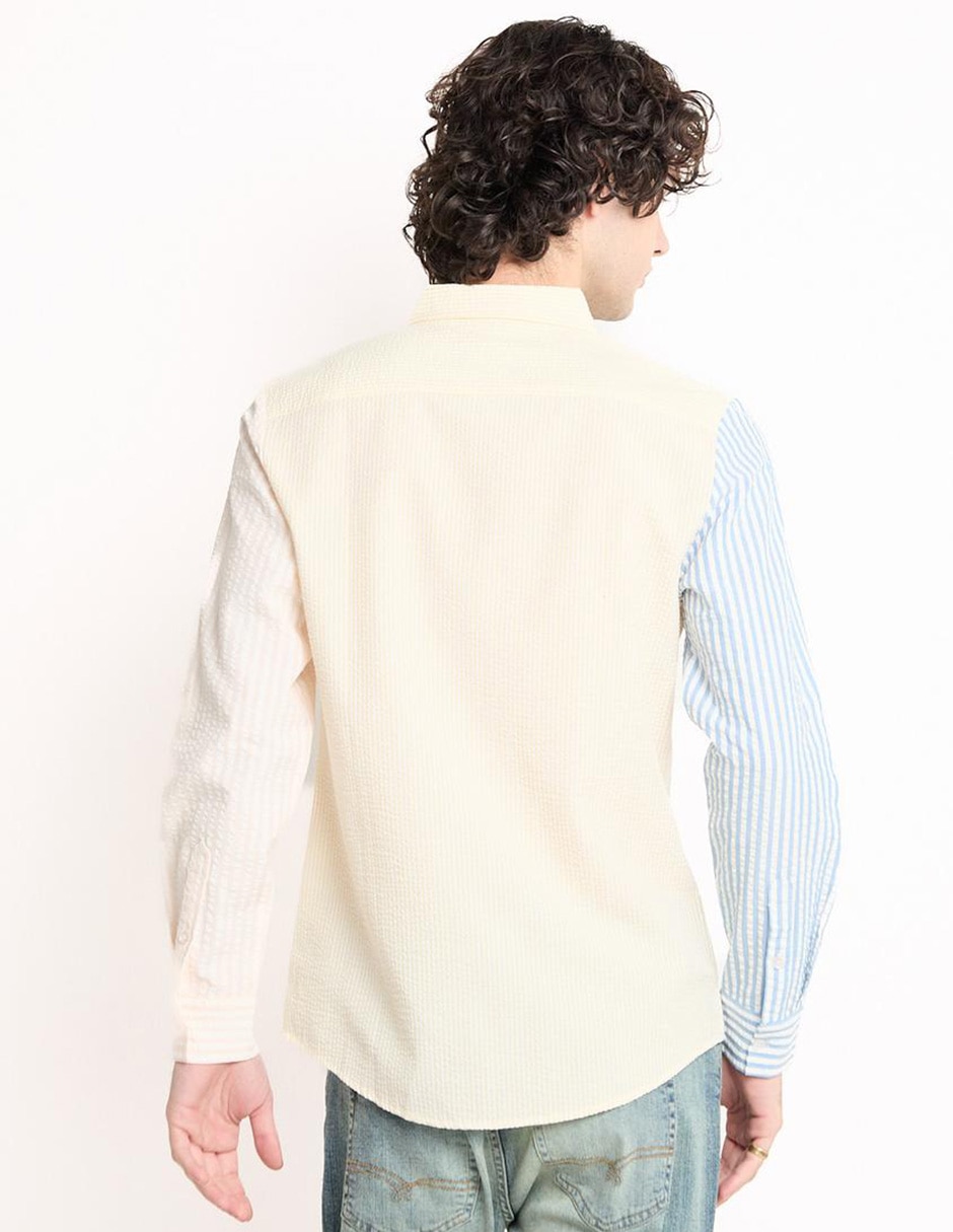 Camisa casual manga larga para hombre 2