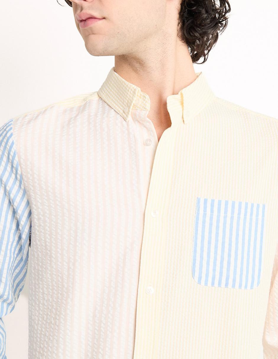 Camisa casual manga larga para hombre 4