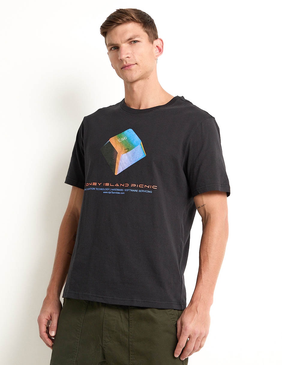 PLAYERA CONEY ISLAND, CH, NEGRO