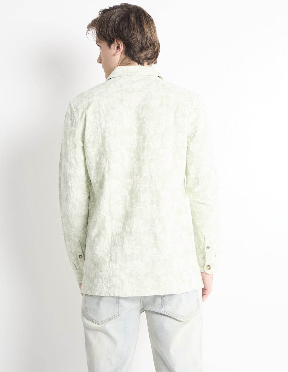 Camisa casual de algodón manga larga para hombre 2