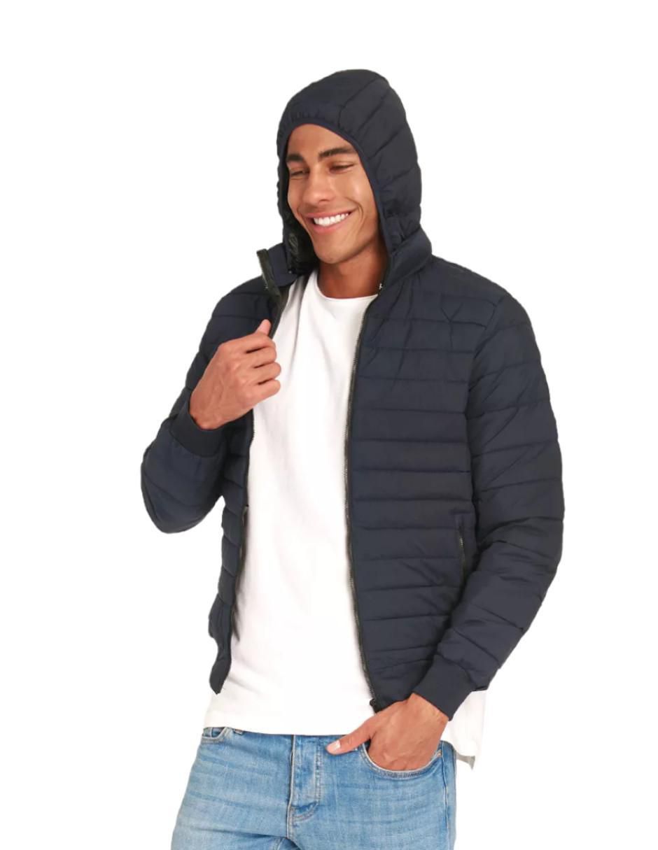 Chamarra casual capucha desmontable para hombre 3