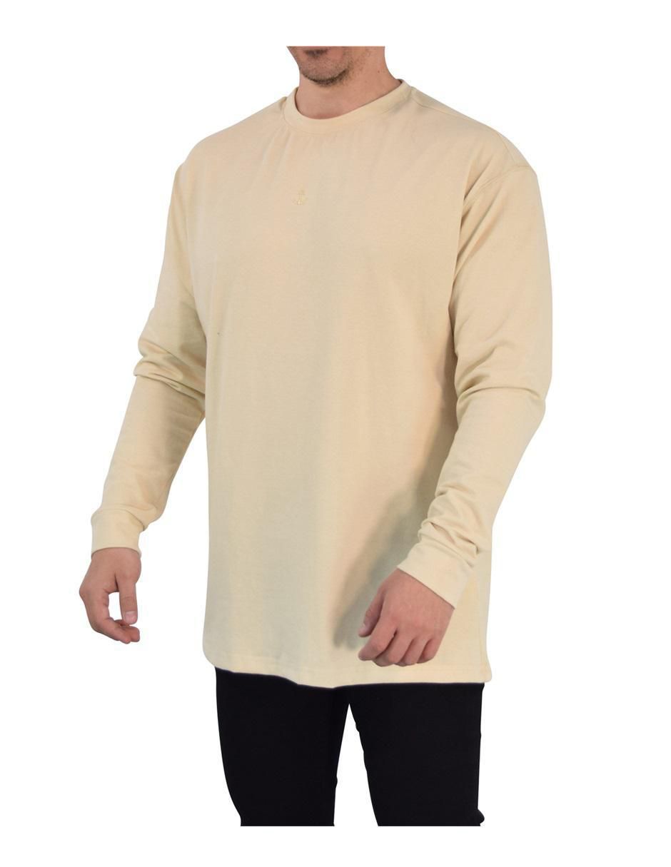 Playera oversized stealth cuello redondo para hombre