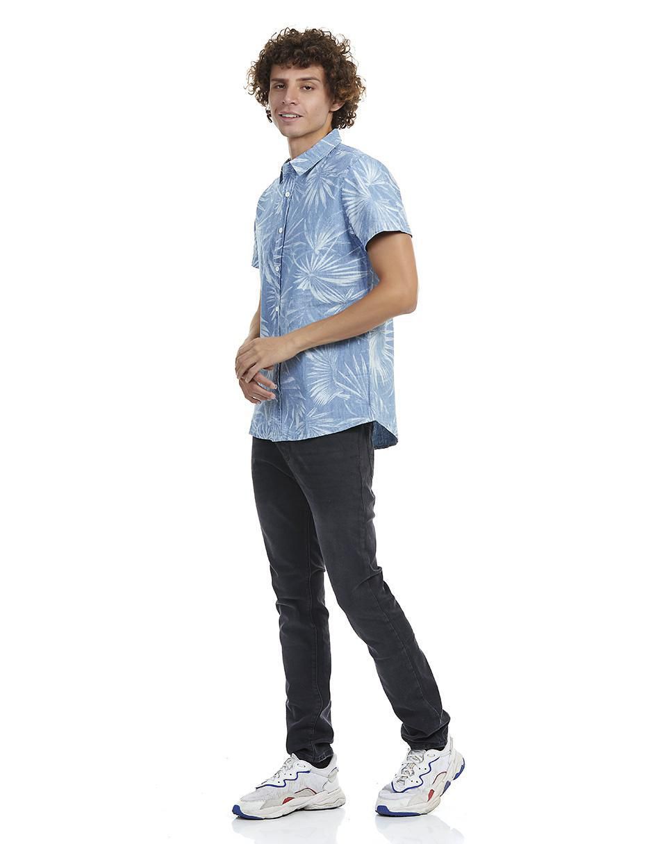 Camisa casual de algodón manga corta para hombre 2