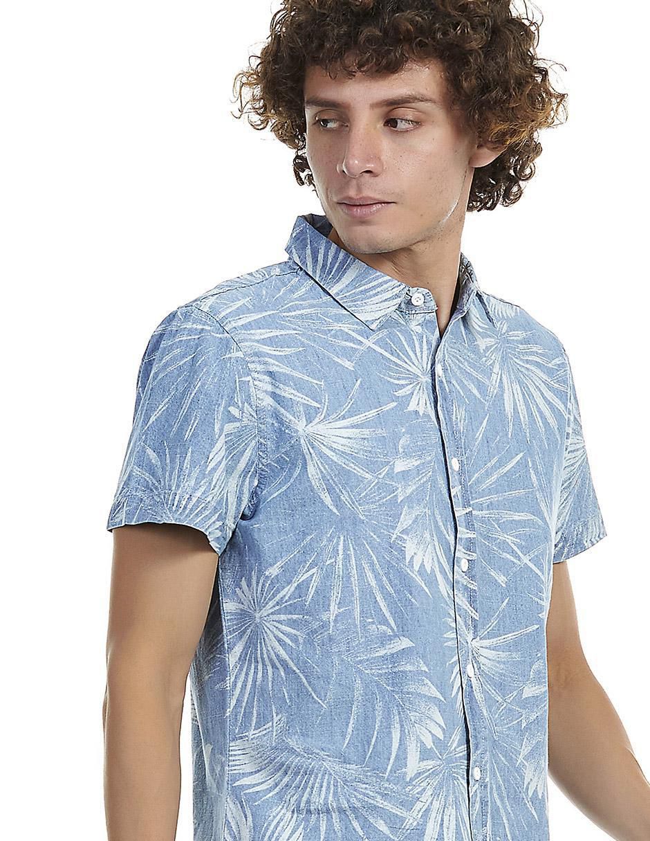 Camisa casual de algodón manga corta para hombre 3