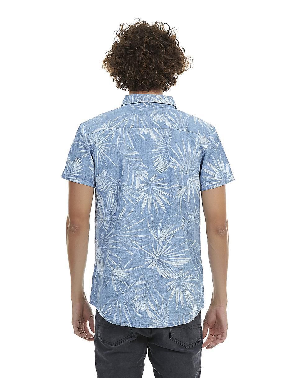 Camisa casual de algodón manga corta para hombre 4