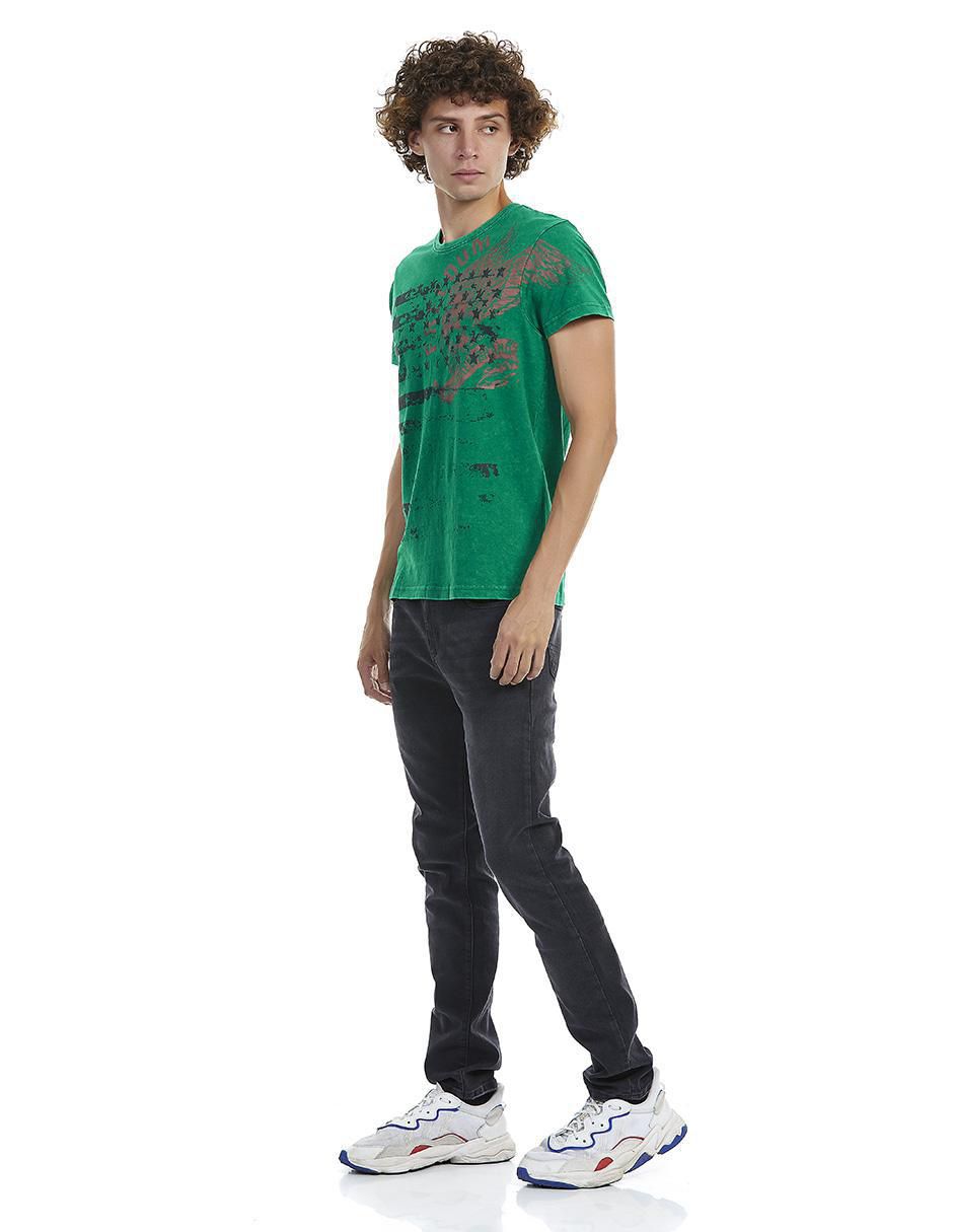 Playera Buffalo Jeans David Bitton cuello redondo para hombre
