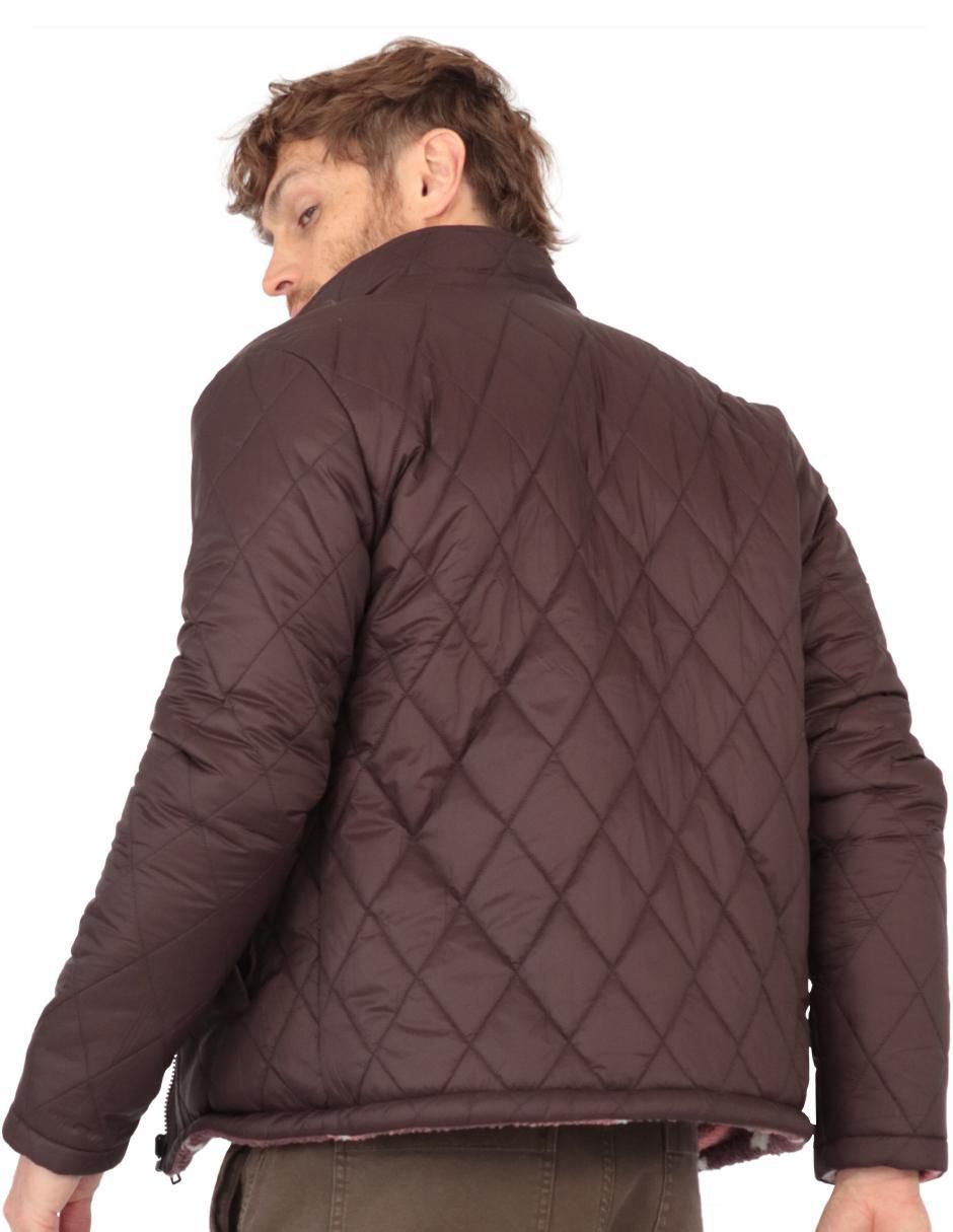 Chamarra de borrega con bolsillos para hombre 4