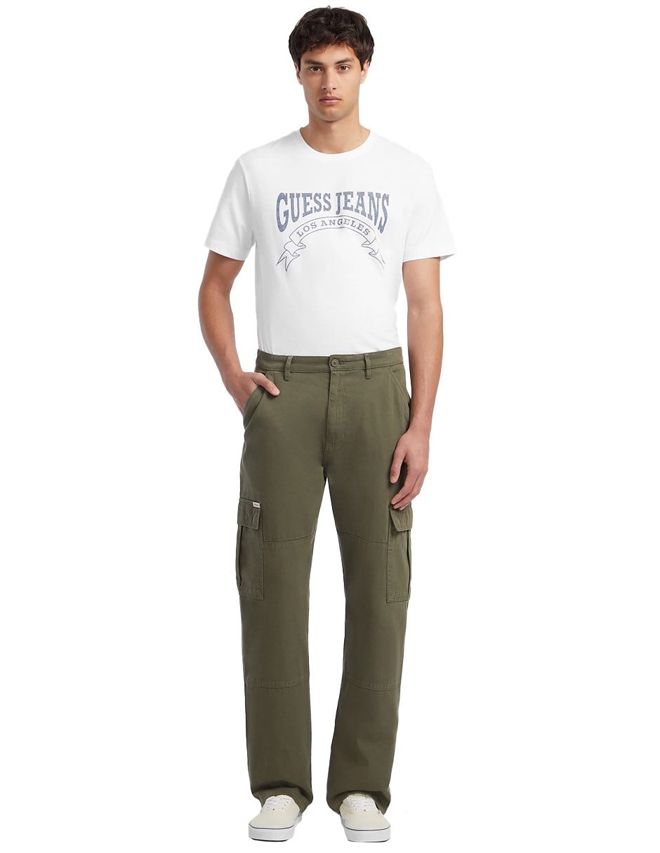 Pantalón recto de algodón para hombre Pantalón recto de algodón para hombre