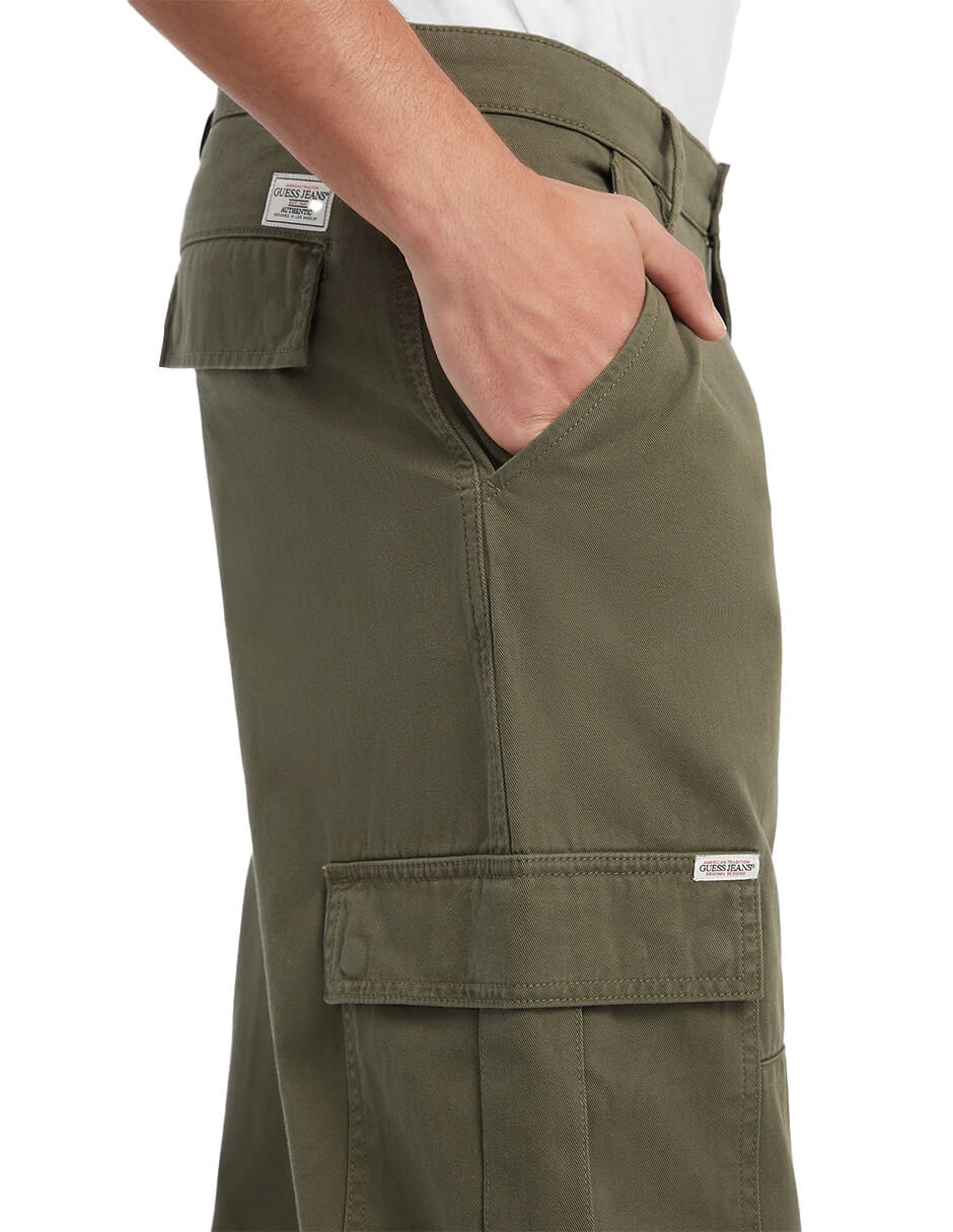 Pantalón recto de algodón para hombre 4