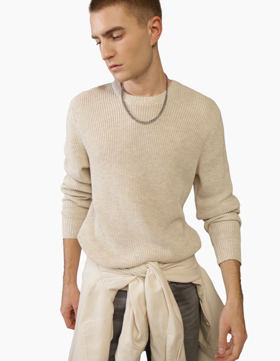 Suéter cuello redondo para hombre 1