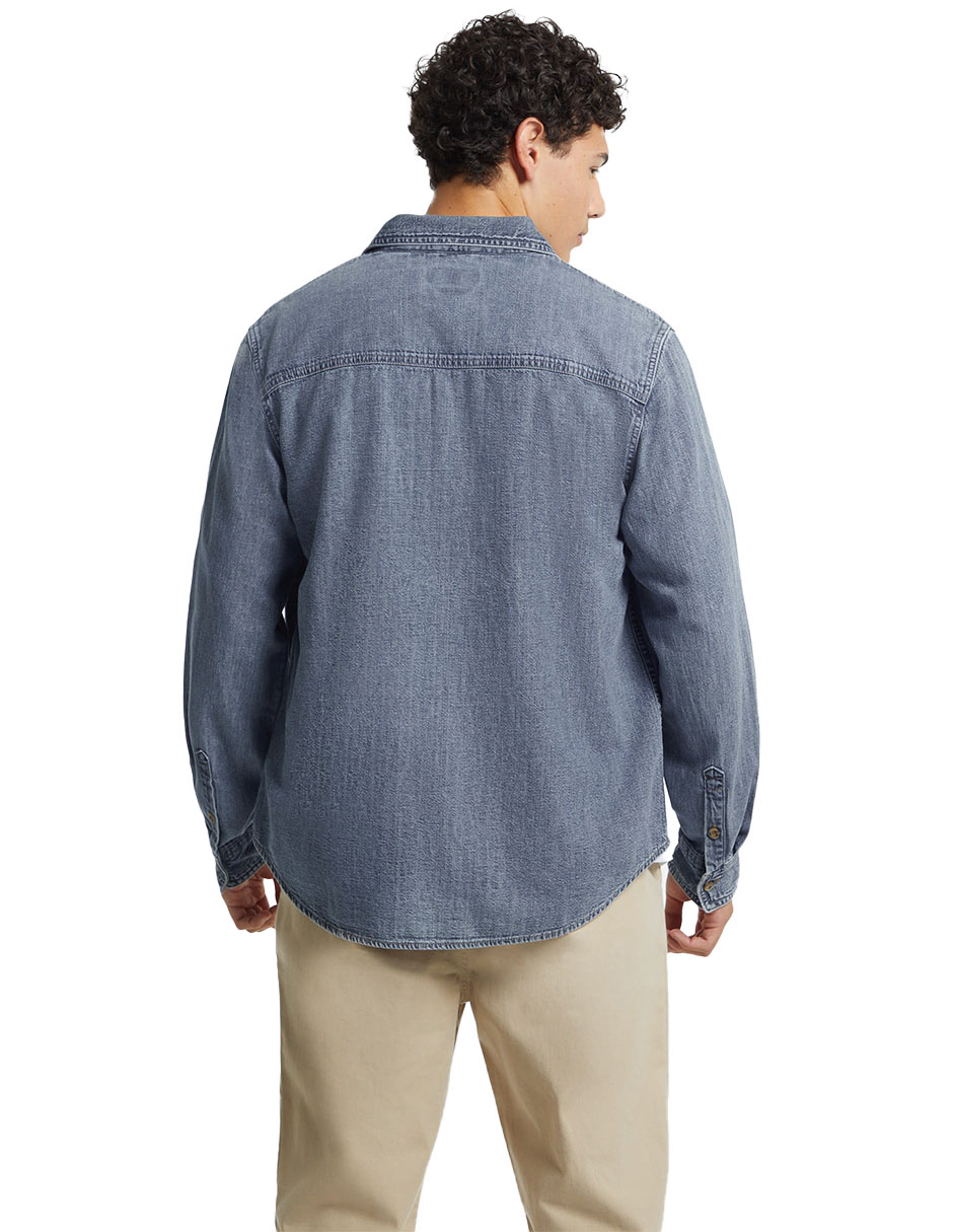 Camisa casual de algodón manga larga para hombre 3