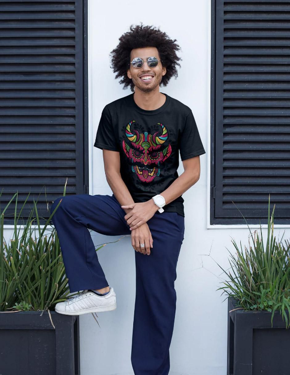Playera urbano cuello redondo para hombre 3