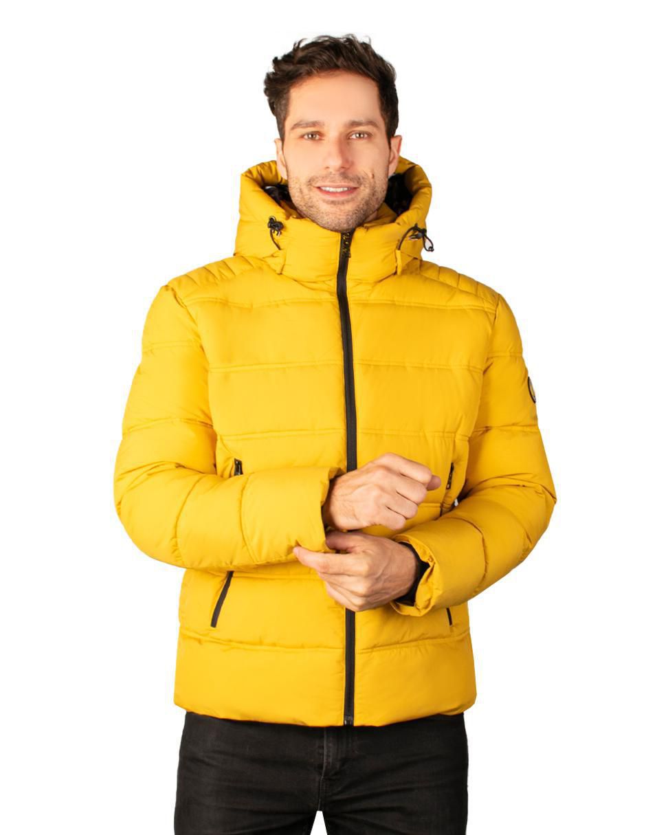 Chamarra acolchada capitonada para hombre