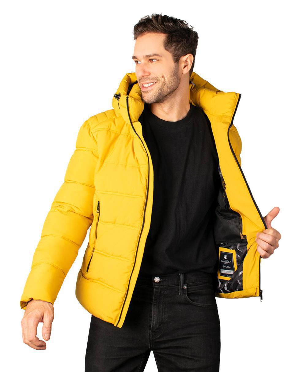 Chamarra acolchada capitonada para hombre 2