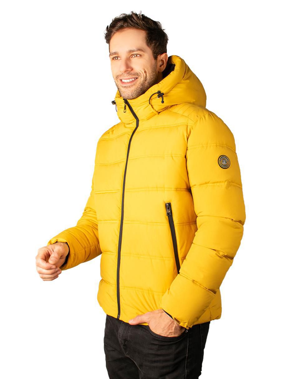Chamarra acolchada capitonada para hombre 4
