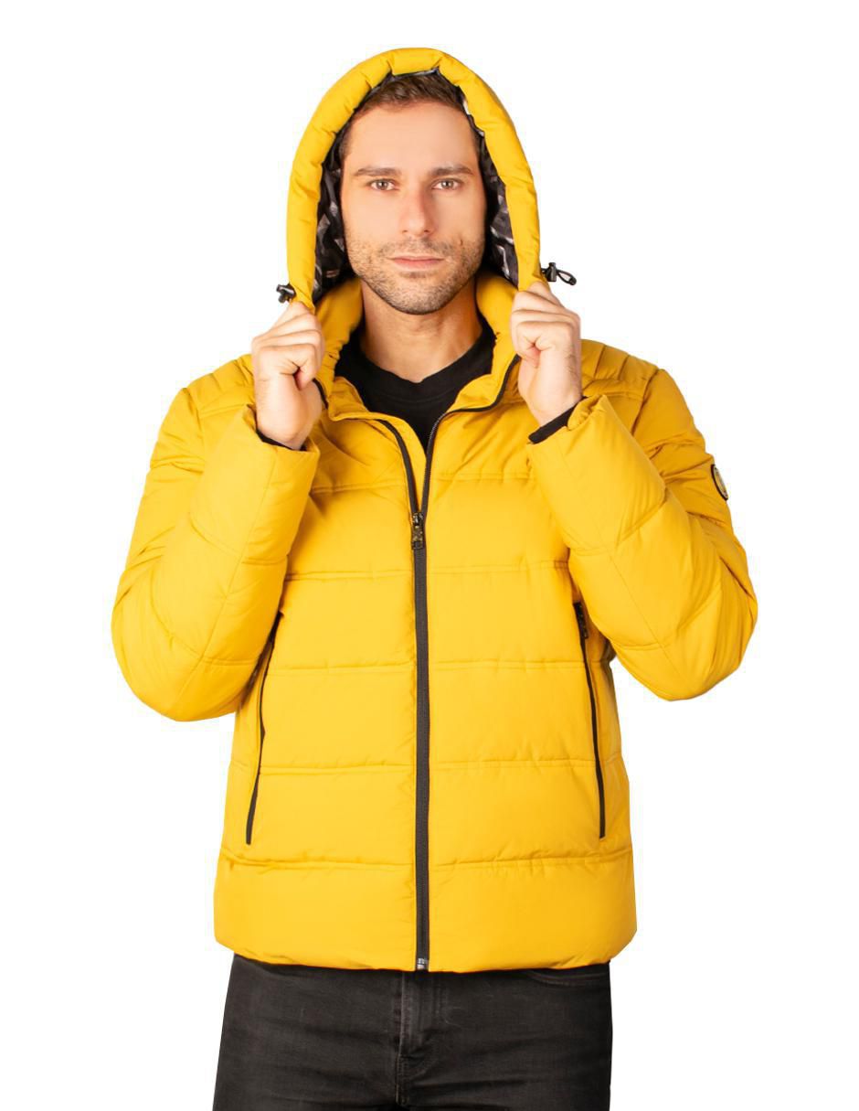 Chamarra acolchada capitonada para hombre 5