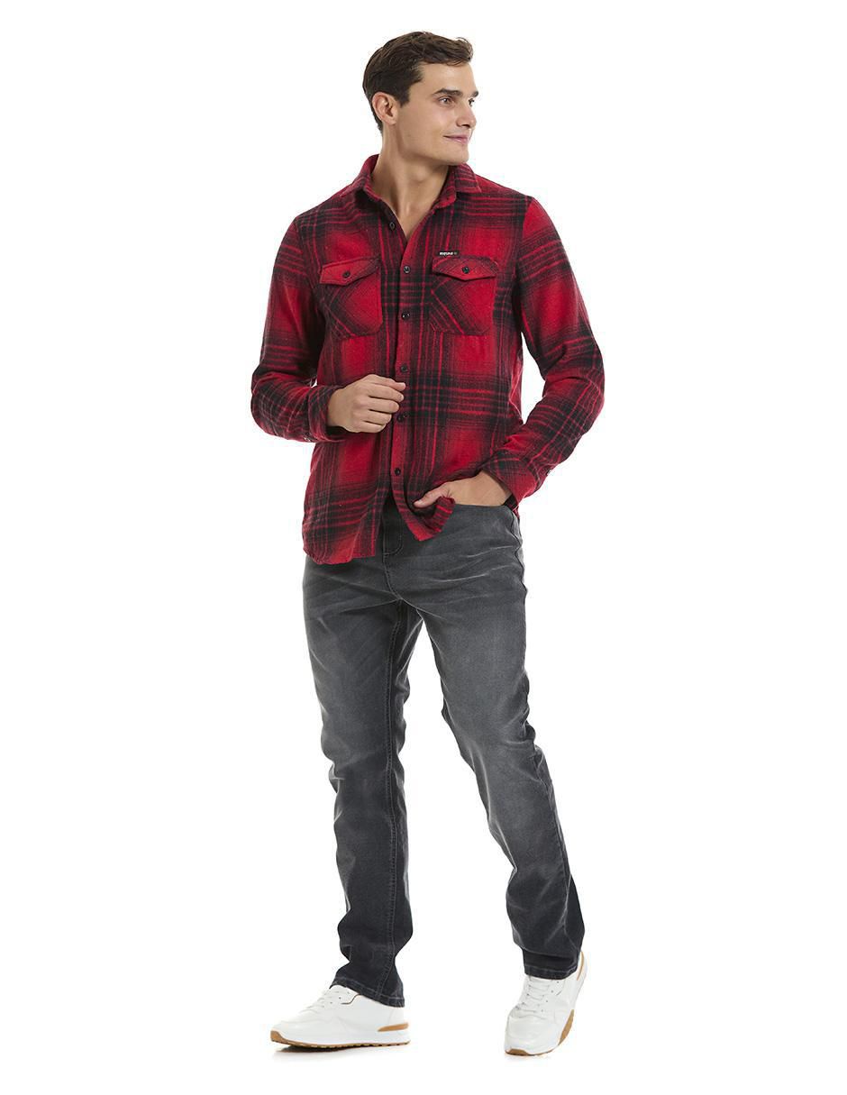 Camisa casual de algodón manga larga para hombre 3