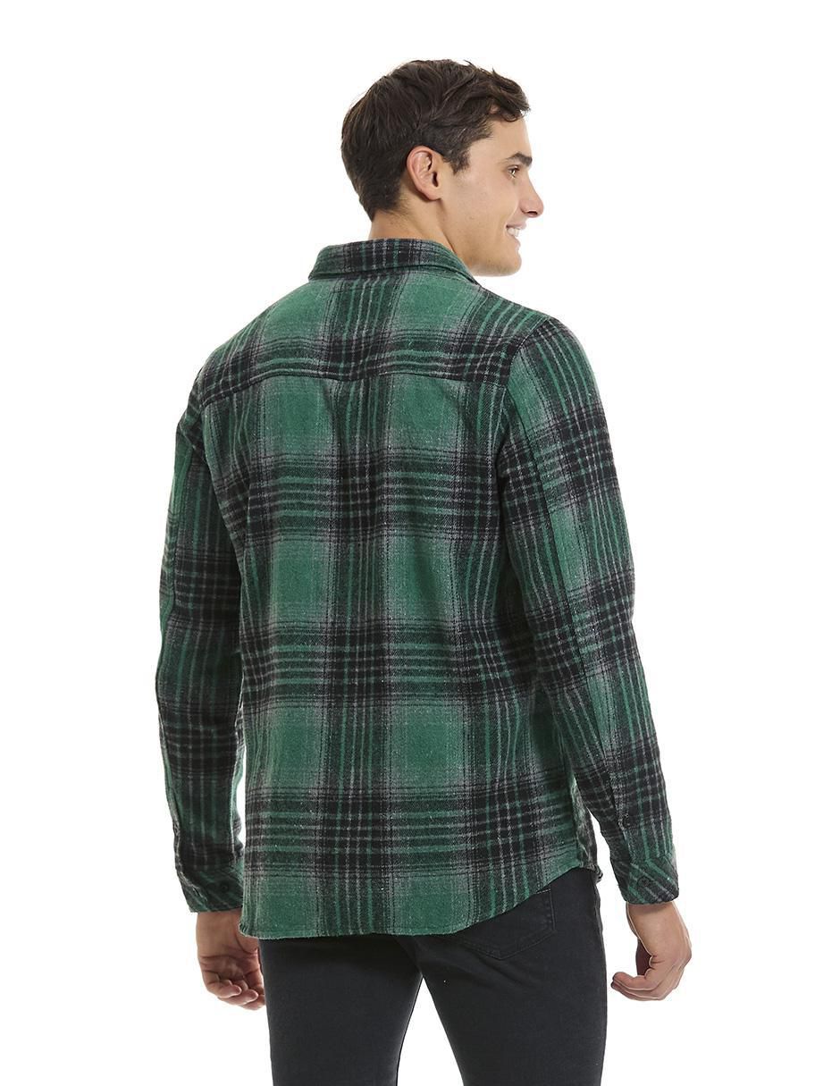 Camisa casual de algodón manga larga para hombre 5
