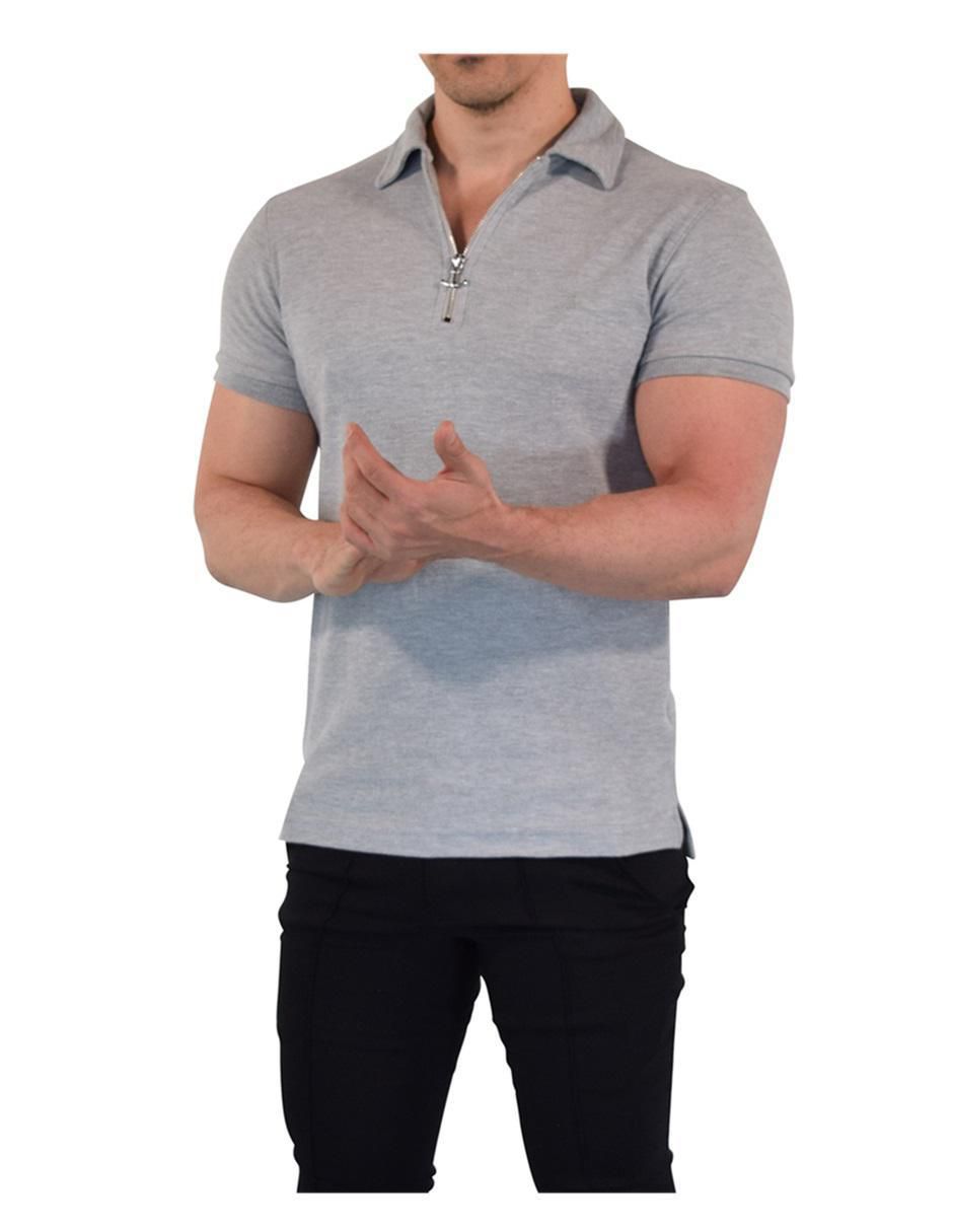 Playera tipo polo Polo Anchor Zipper para hombre 4