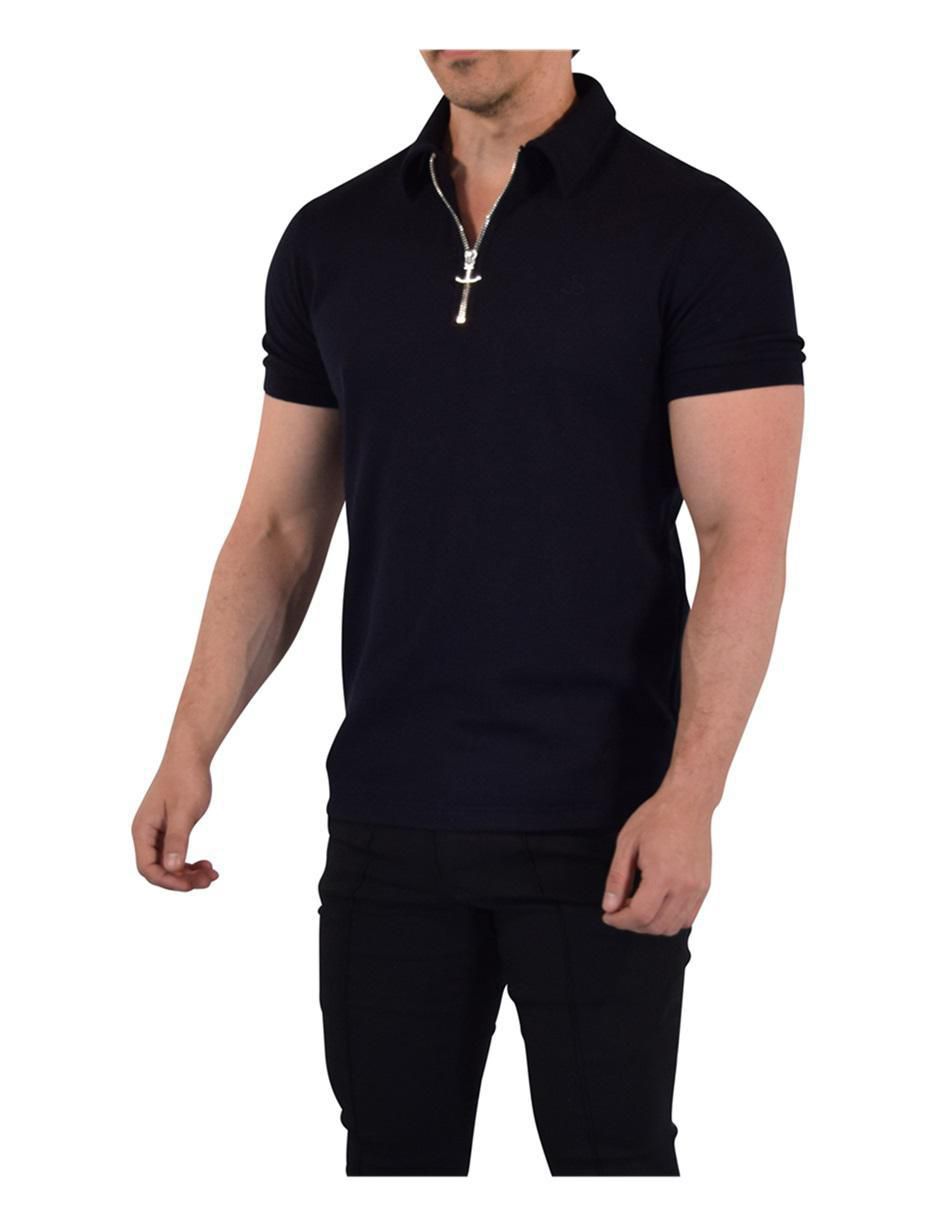 Playera tipo polo Polo Anchor Zipper para hombre