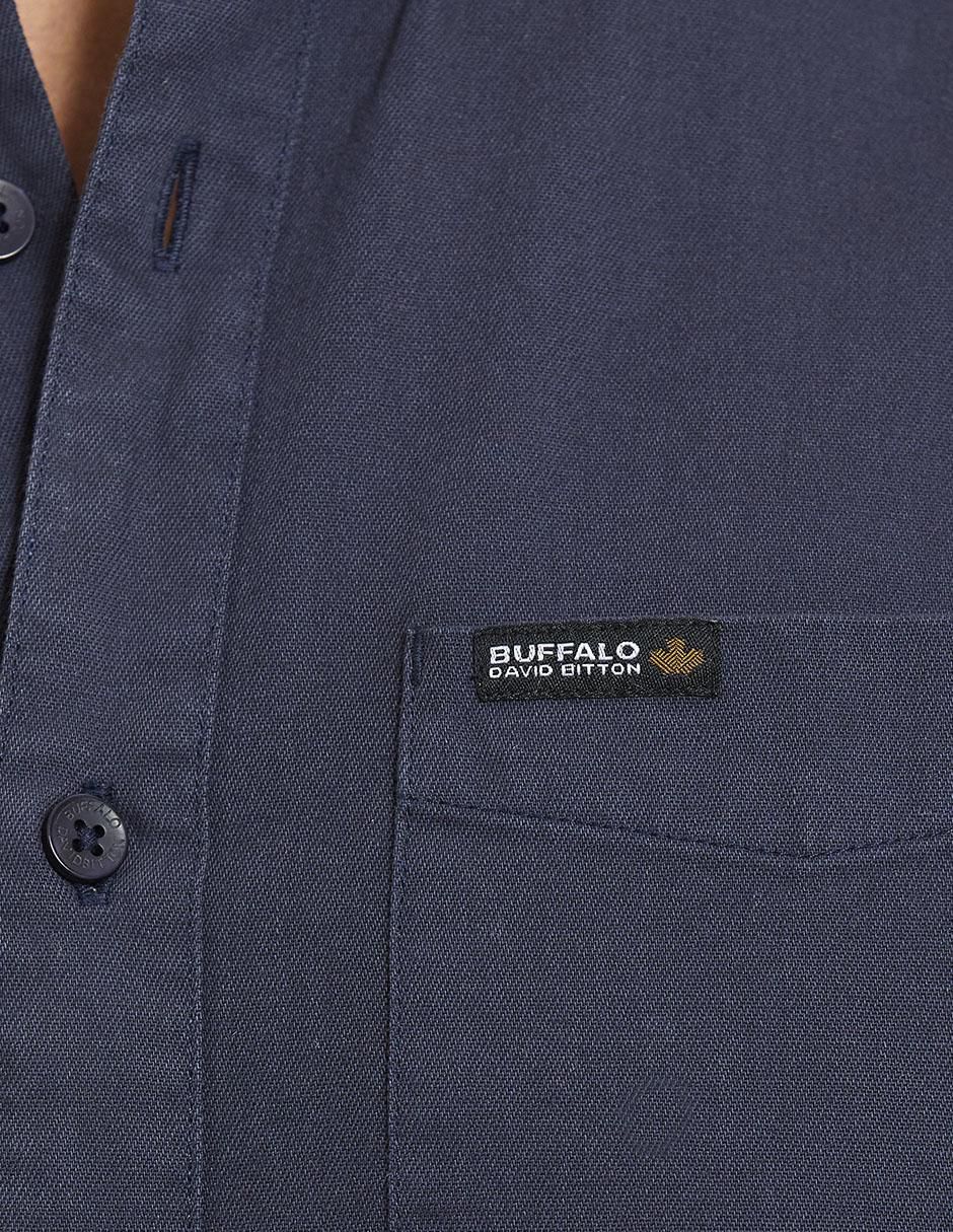 Camisa casual de algodón manga larga para hombre 4