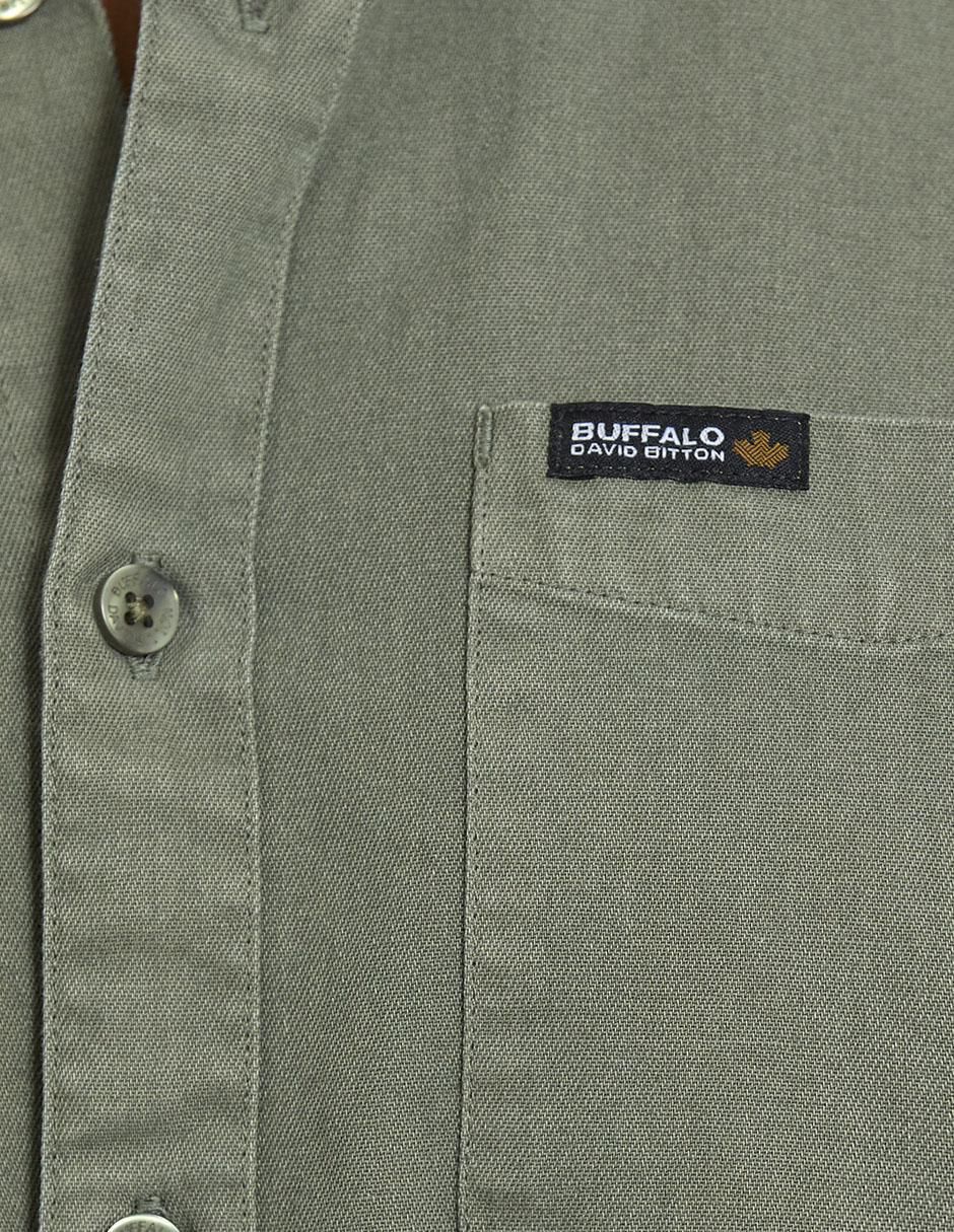 Camisa casual de algodón manga larga para hombre 4