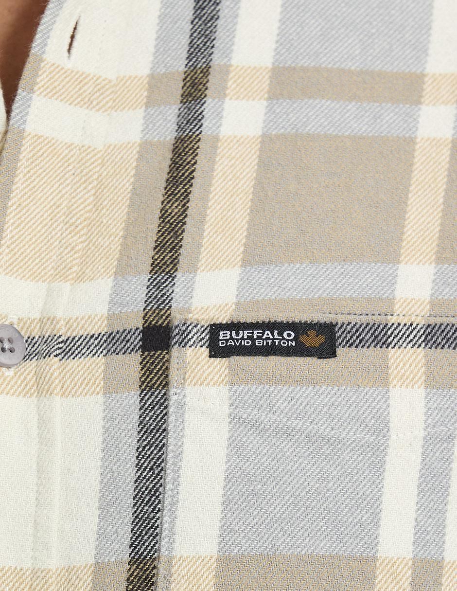 Camisa casual de algodón manga larga para hombre 4