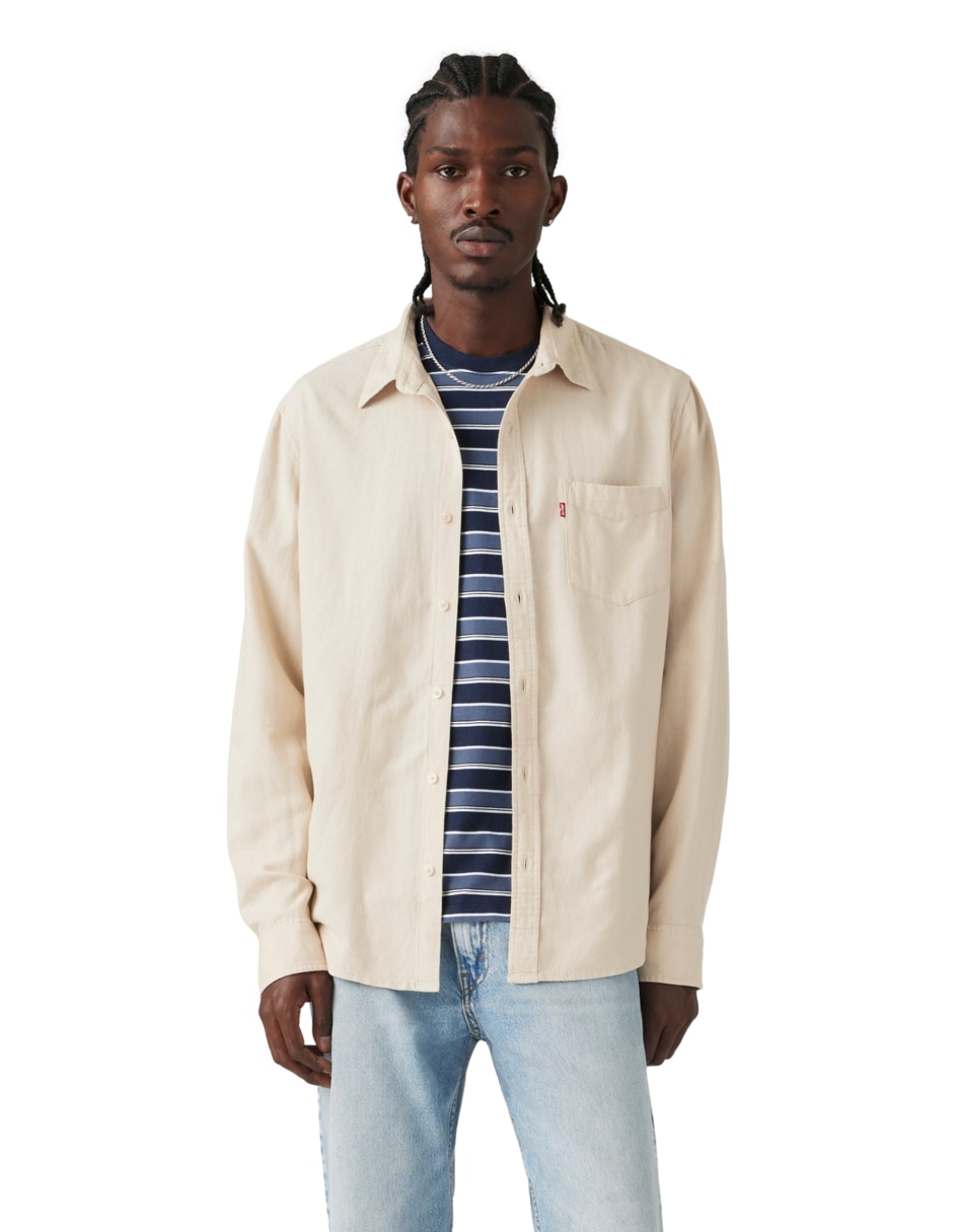 Mezclilla Levis Hombre Camisas Manga Larga Levis Camisa Casual