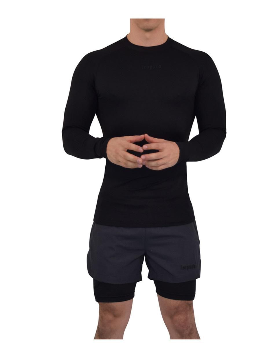 "set playera/playera" john leopard  speed compression "cuello" redondo "para hombre"